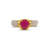 Radiant Ruby Solitaire Ring